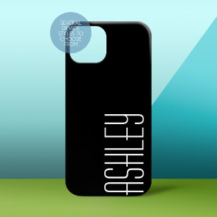 Vollfarbiges Schwarz mit Bereich zum Hinzufügen vo Case-Mate iPhone Hülle