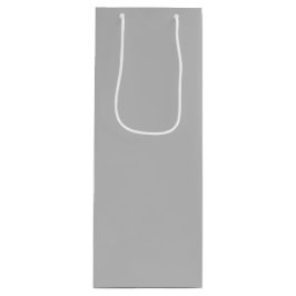 Vollfarbiges Silber Geschenktüte Für Weinflaschen