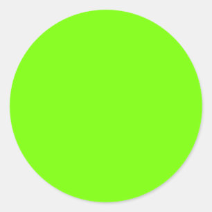 Vollfarbstoff fluoreszierender grüner Hintergrund Runder Aufkleber