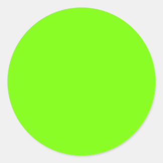 Vollfarbstoff fluoreszierender grüner Hintergrund Runder Aufkleber