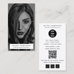 Vollfoto-Fotografie-Geschäftslogo-Website Visitenkarte