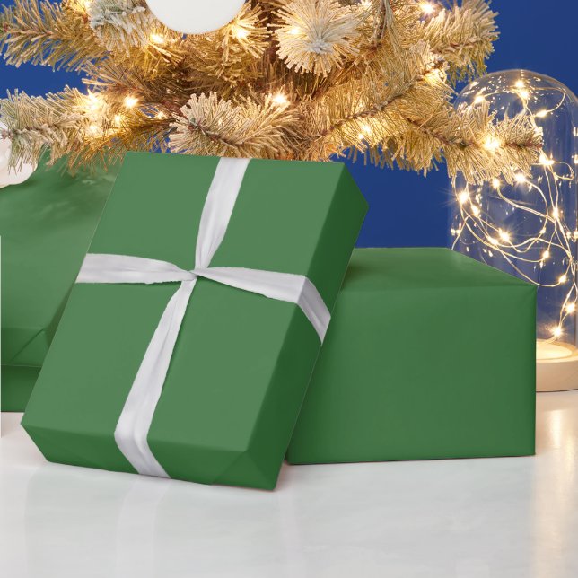 Vollgrüne Farbe Geschenkpapier (Feiertage)