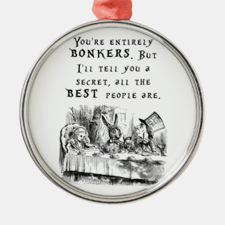völlig bonkers A4 Silbernes Ornament