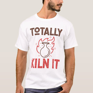 Völlig im Brennofen Keramik Töpferwaren Ton Töpfe T-Shirt