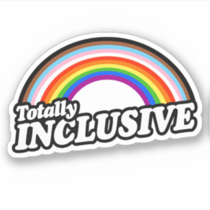 Völlig inklusiver Pride-Aufkleber Aufkleber