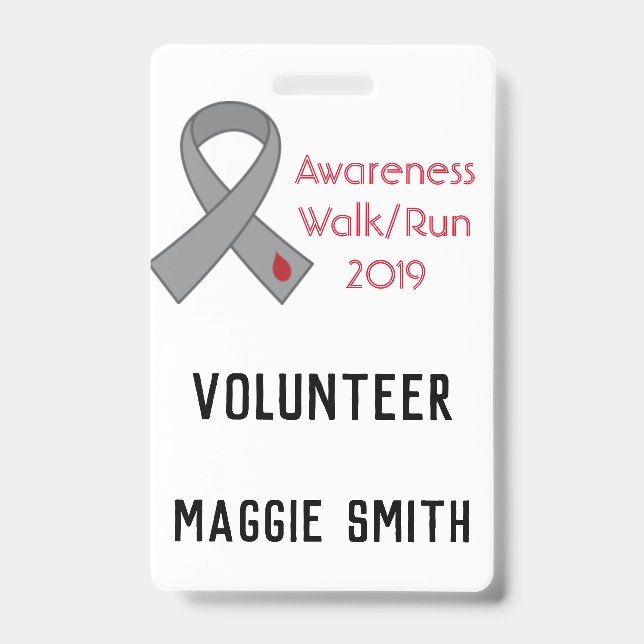 Völlig kundengerechtes Diabetes-Band-Abzeichen Ausweis (Vorderseite)