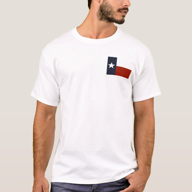 Völlig kundengerechtes Texas-Flaggen-Shirt T-Shirt (Vorderseite)
