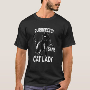 Völlig normale Katzenlady  Tuxedo-Katze  Mädchen F T-Shirt