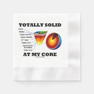 Völlig solide in meinem Kern Erdschichten Serviette