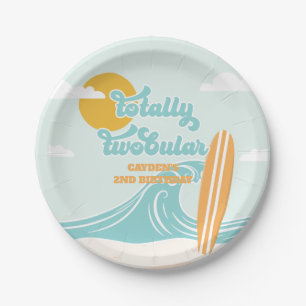 Völlig verrückt! Surf Beach 2. Geburtstag Pappteller