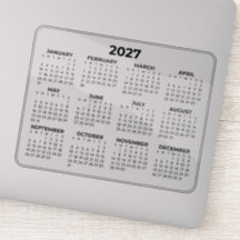 Volljahreskalender 2027 horizontal Laptop