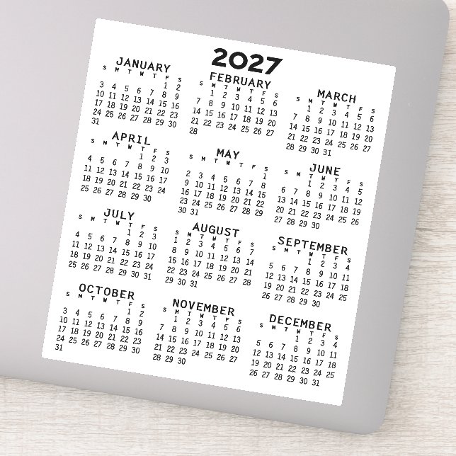 Volljähriger Ansichtskalender - Basishöchstbetrag Aufkleber (Detail)
