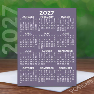 Volljähriger Ansichtskalender - Basishöchstbetrag Postkarte