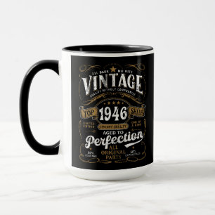 Vollkommen gealtert 1946 Geburtstags Vintage 80. Tasse