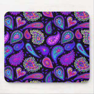 Vollkommen hübsches lila Paisley Mousepad