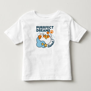 Vollkommene Träume warten – süße schlafende Katze Kleinkind T-shirt
