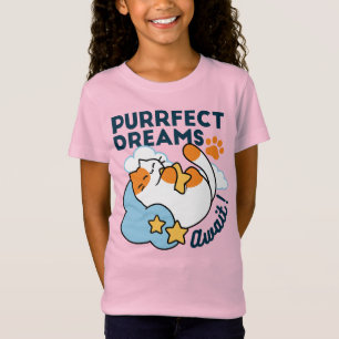 Vollkommene Träume warten – süße schlafende Katze T-Shirt