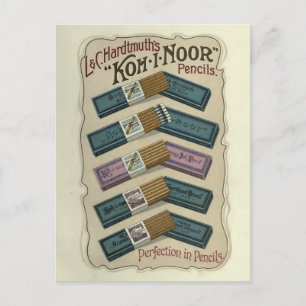 Vollkommenheit in Bleistiften Koh-I-Noor Postkarte