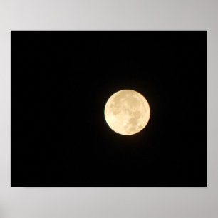 Vollmond 20x16 Poster Print Wall Art Decor