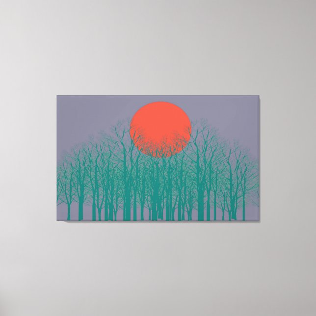 Vollmond #4 leinwanddruck (Vorderseite)