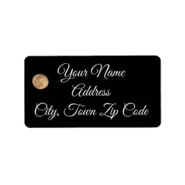 Vollmond-Adressmarken Adressaufkleber