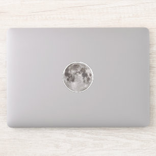Vollmond am Himmel in der Nacht Aufkleber