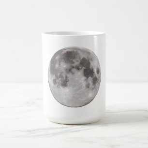 Vollmond am Himmel in der Nacht Kaffeetasse