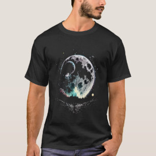 Vollmond Astronomie Astronomie Raum 1 T-Shirt