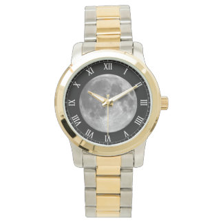 Vollmond Astronomie-Uhr Armbanduhr