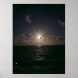 Vollmond auf See Poster
