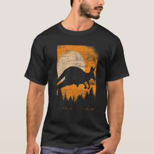 Vollmond Australien TierZoo Tier Kangaroo T-Shirt