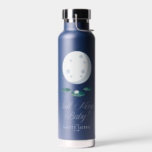 Vollmond, Baby! - Der weiße Lotus Trinkflasche