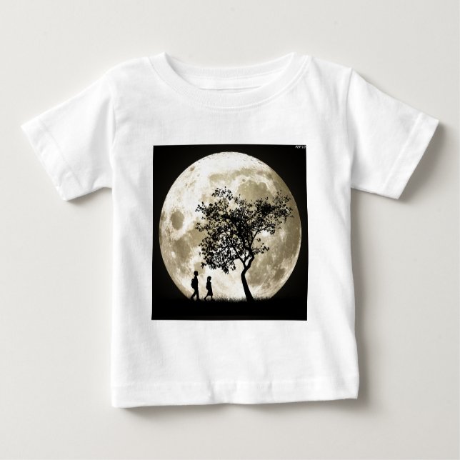 Vollmond Baby T-shirt (Vorderseite)