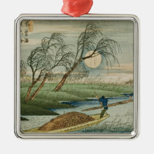 Vollmond bei Seba Silbernes Ornament