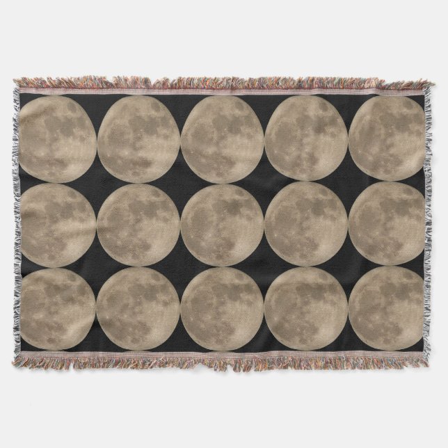 Vollmond Blanket Super Moon Throw Blankets Geschen Decke (Vorderseite)