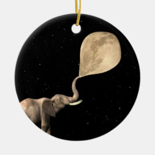 Vollmond blasen keramikornament