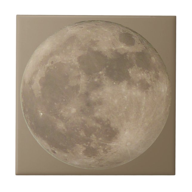 Vollmond deckt coolen fliese (Vorderseite)