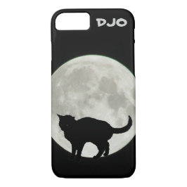 Vollmond, der schwarze Katze wölbt Case-Mate iPhone Hülle