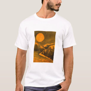 Vollmond des Jägers mit nächtlichem Kiefernfisch-T T-Shirt