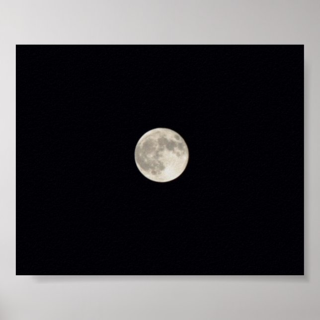 Vollmond-Druck Poster (Vorne)