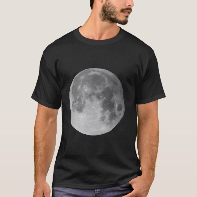 Vollmond-Druck T-Shirt (Vorderseite)