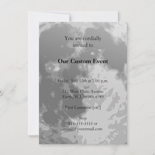 Vollmond Einladung (Vorderseite)