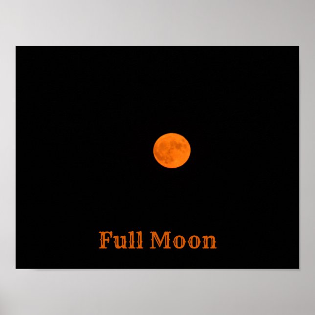 Vollmond-Foto-Poster Poster (Vorne)