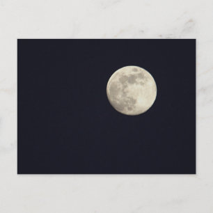 Vollmond-Fotogrußkarte Postkarte