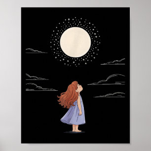 Vollmond-Gefühle gestalten Astrologie Zodiac Space Poster