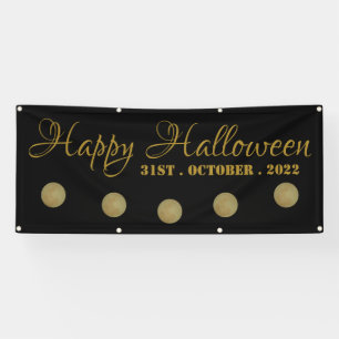 Vollmond, glückliches Halloween-Banner Banner