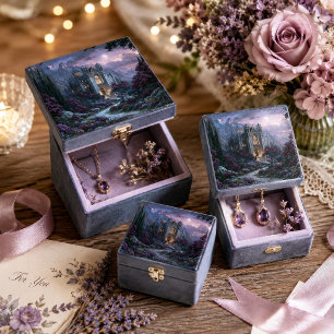 Vollmond-Gotik-Fantasy-Schloss-Dekupage Seidenpapier