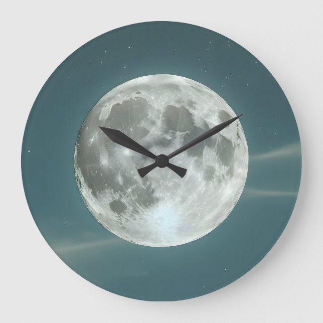 Vollmond Große Wanduhr (Vorderseite)