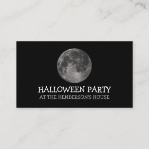 Vollmond, Halloween-Party Ticket Einladung