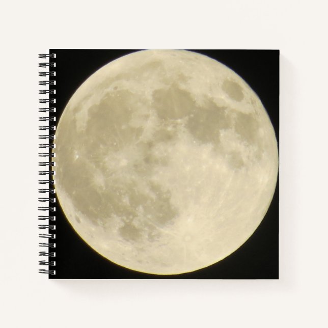 Vollmond-Hardcover-Journal Notizbuch (Vorderseite)
